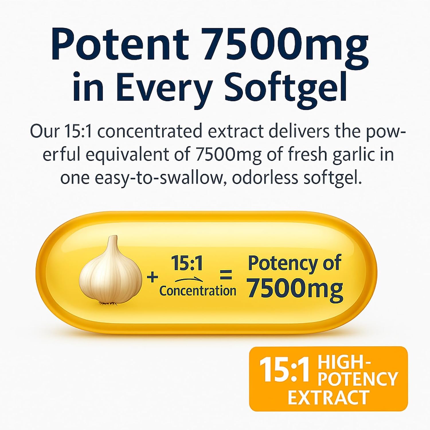 Elare Aged Garlic Extract – 300 Count 7500mg Odorless Organic Garlic Supplement for Heart & Immune Support – Vegetarian, Non-GMO, All-Natural Softgels, 2-Year Matured for Antioxidant Wellness (1) - Image 3