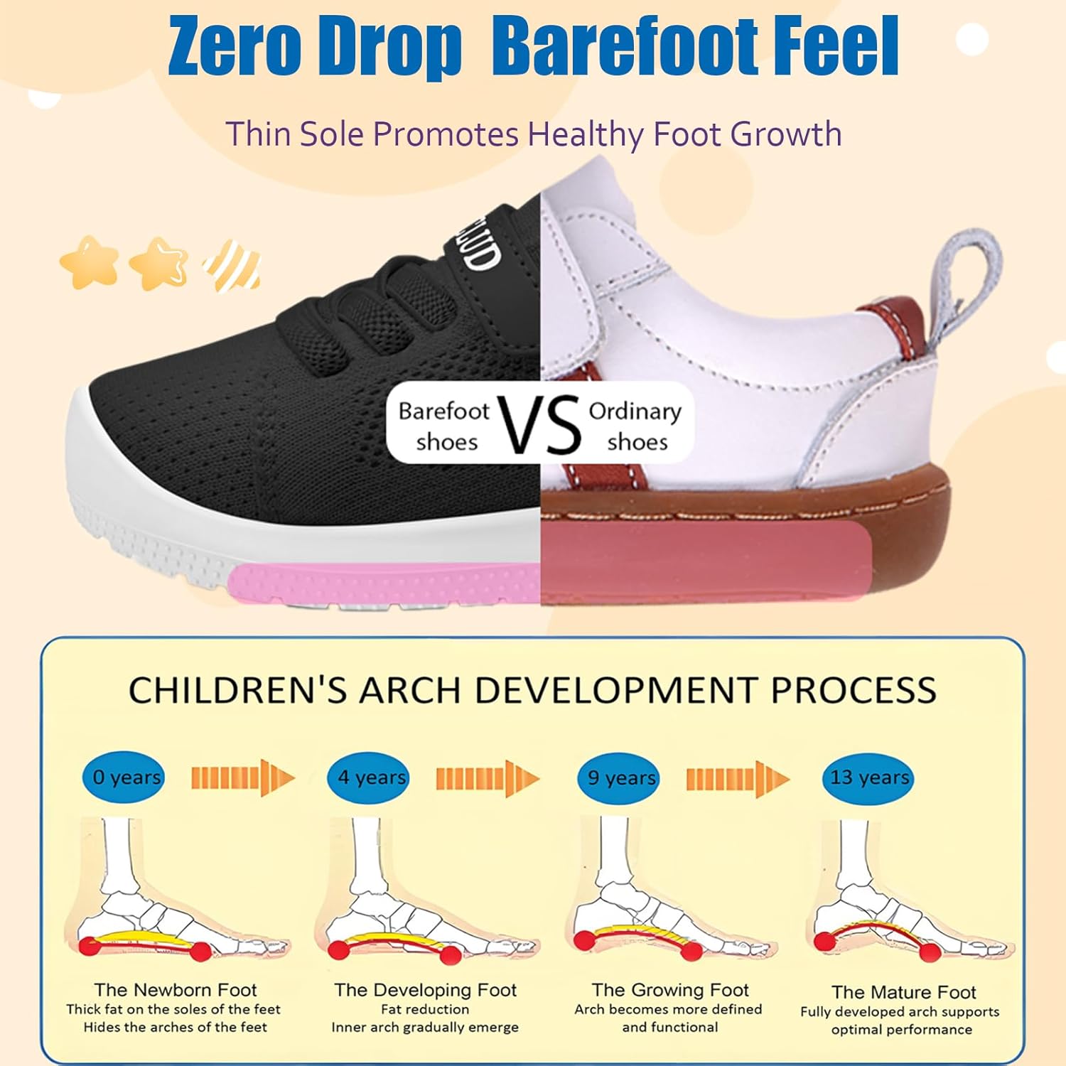 Toddler Shoes Baby Boys Girls Breathable Walking Sneakers Lightweight Kids Tennis Shoes with Hook and Loop-1160 - Image 3