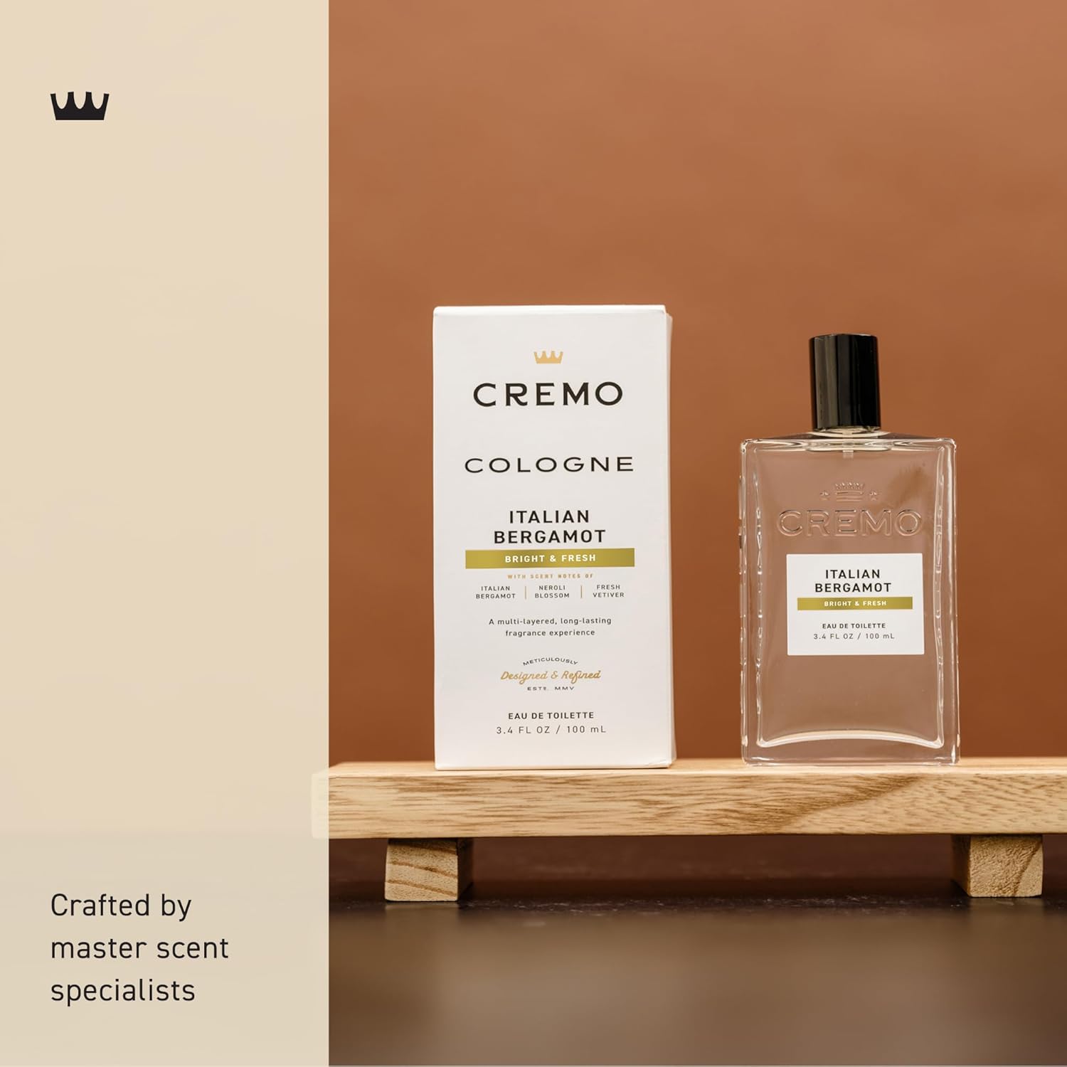 Cremo Cologne For Men - Italian Bergamot Mens Cologne Spray, A Combination of Italian Bergamot, Neroli Blossom, and Fresh Vetiver, Multi-Layered Signature Men's Fragrances, 3.4 Fl Oz - Image 3
