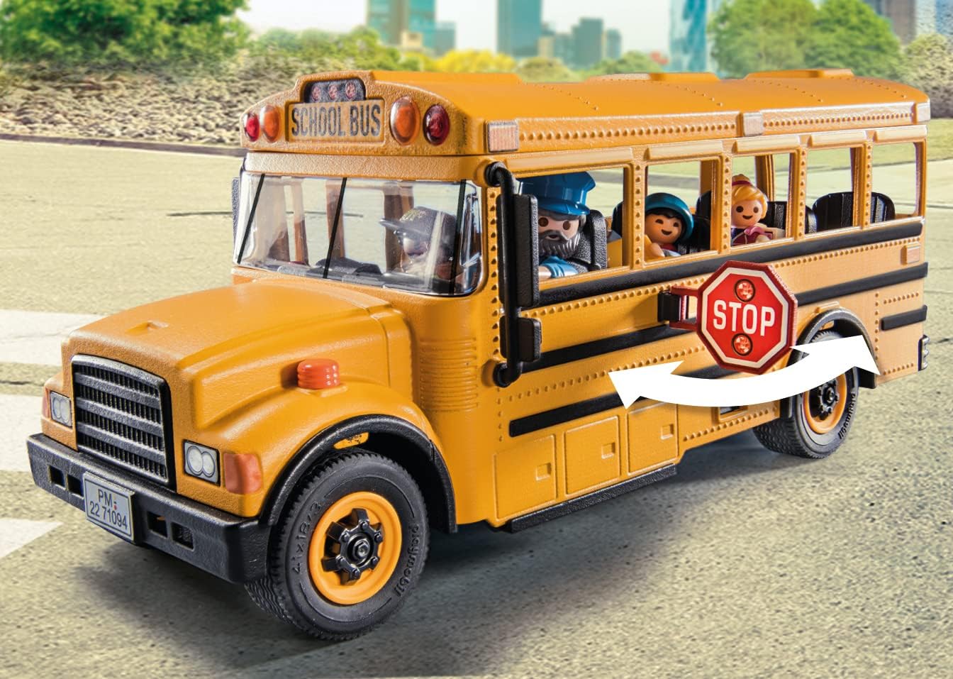 Playmobil School Bus with Accessories and 4 Figures - Image 8