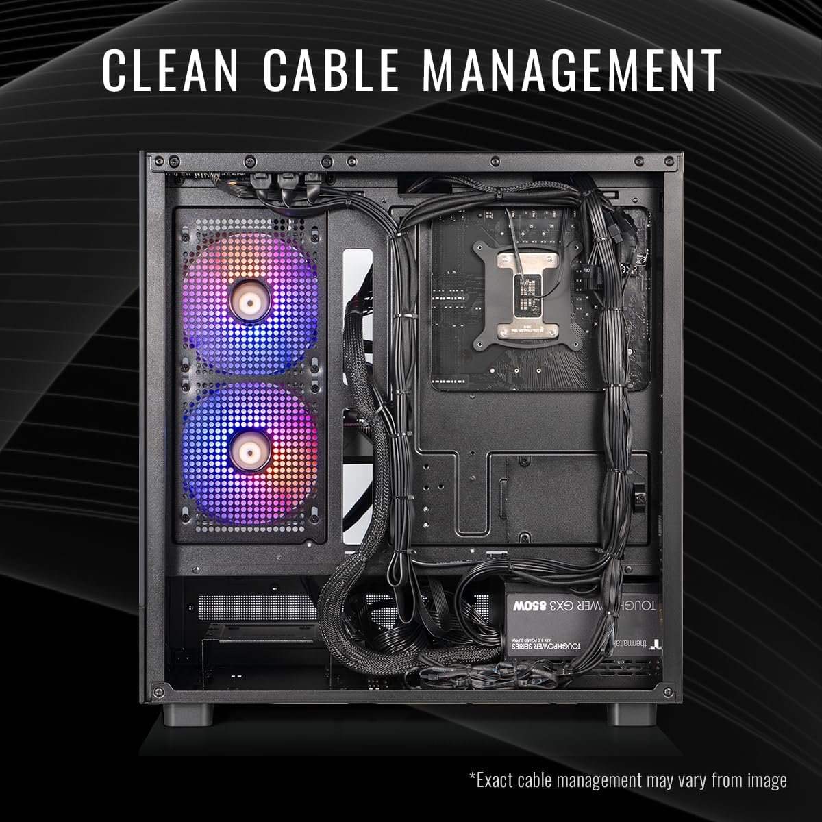 Thermaltake LCGS View 9897X-270 Gaming Desktop (AMD Ryzen™ 7 9800X3D, 32GB 6400MT/s DDR5 RGB Memory, AMD Radeon™ RX 9070 XT, 2TB NVMe M.2, WiFi, Windows 11) V27B-B850-97X-LCS - Image 6