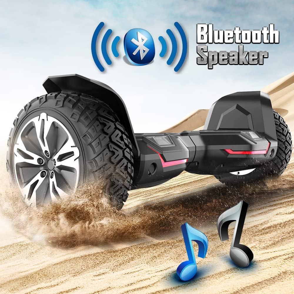 Gyroor Warrior 8.5 inch All Terrain Off Road Scooter with Bluetooth Speakers and LED Lights,Self Balancing Scooter for Kids ages 6-12 and Adults - Image 5