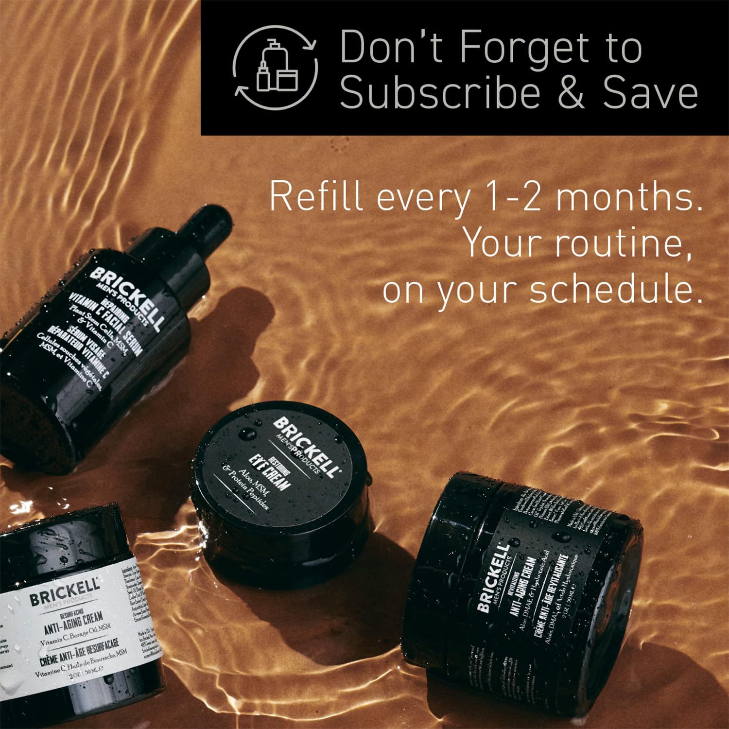 Brickell Men's Restoring Under Eye Cream for Men, Natural and Organic Anti Aging Eye Balm To Reduce Puffiness, Wrinkles, Dark Circles, Crows Feet and Under Eye Bags, 0.5 Ounce, Unscented - Image 2