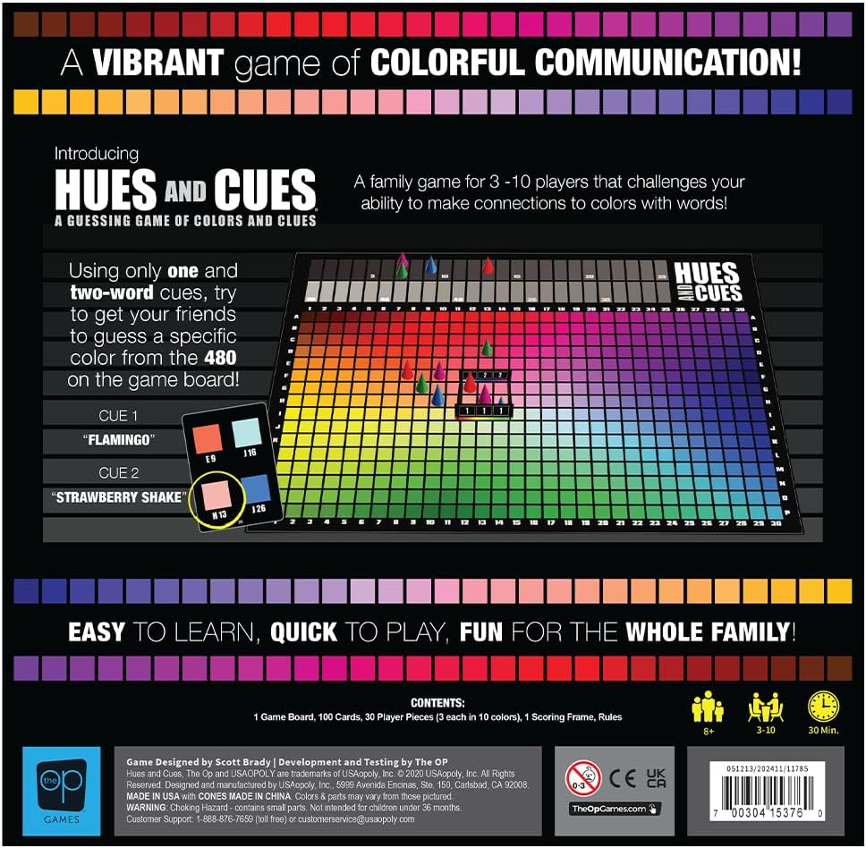 HUES and CUES - Vibrant Color Guessing Board Game for 3-10 Players Ages 8+, Connect Clues and Guess from 480 Color Squares - Image 13