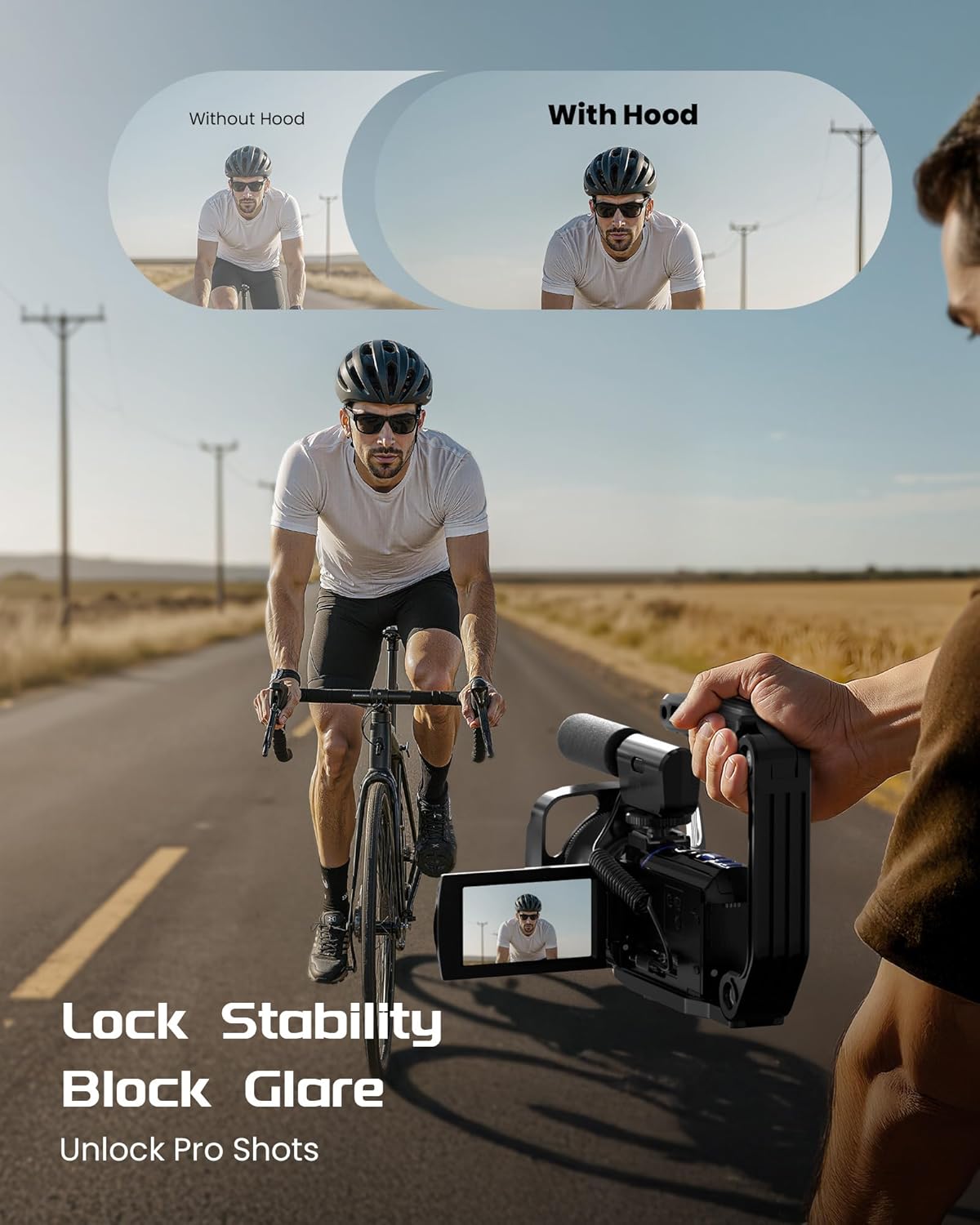 5K Video Camera Camcorder, UHD 64MP Vlogging Camera for YouTube with 3" 270° Rotatable Touch Screen, Digital Camera with IR Night Vision, 16X Zoom/WiFi/Webcam/HD/32GB Card/2 Batteries/Microphone - Image 7