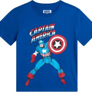 Marvel Spiderman Avengers Boys Shirts – Spidey Hulk Iron Man Captain America Short Sleeve Graphic Tees for Toddlers and Kids