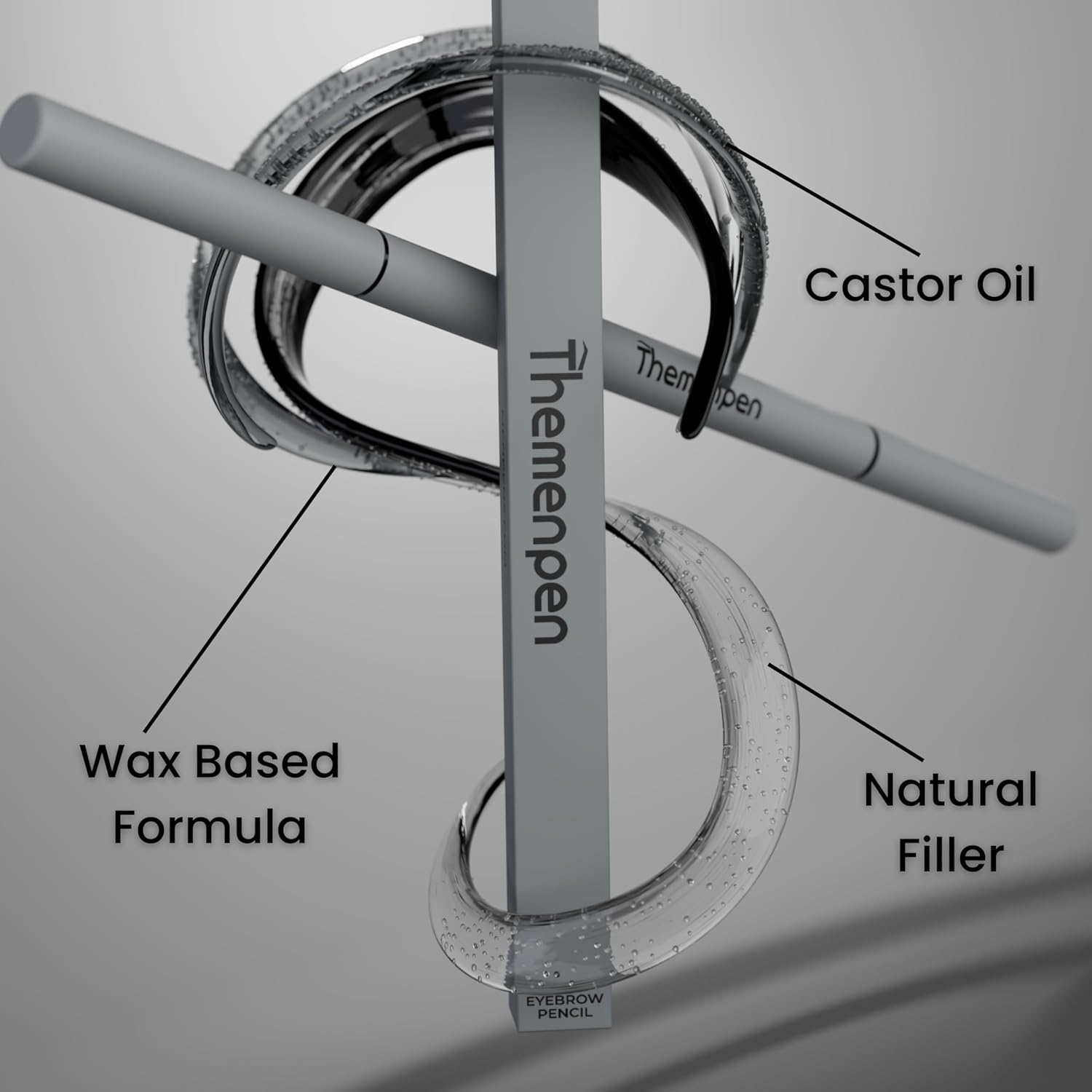 The Men Pen - Waterproof Eyebrow Pen | Beard Filler for Men | Microblading Eyebrow Pen | Hair Filler | Anti-Smudge | Mustache, Beard & Eyebrow Filler | Black (Pack of 2) - Image 3