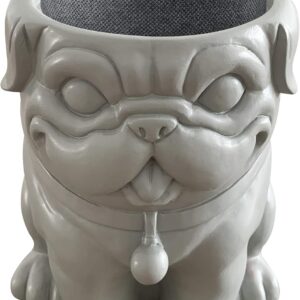 Dekodots Smart Speaker Table Stand (Dog) – Decorative Holder for Amazon Echo Dot or Google Home Mini – Portable Design, No Sound or Microphone Interference – Durable Poly-Resin