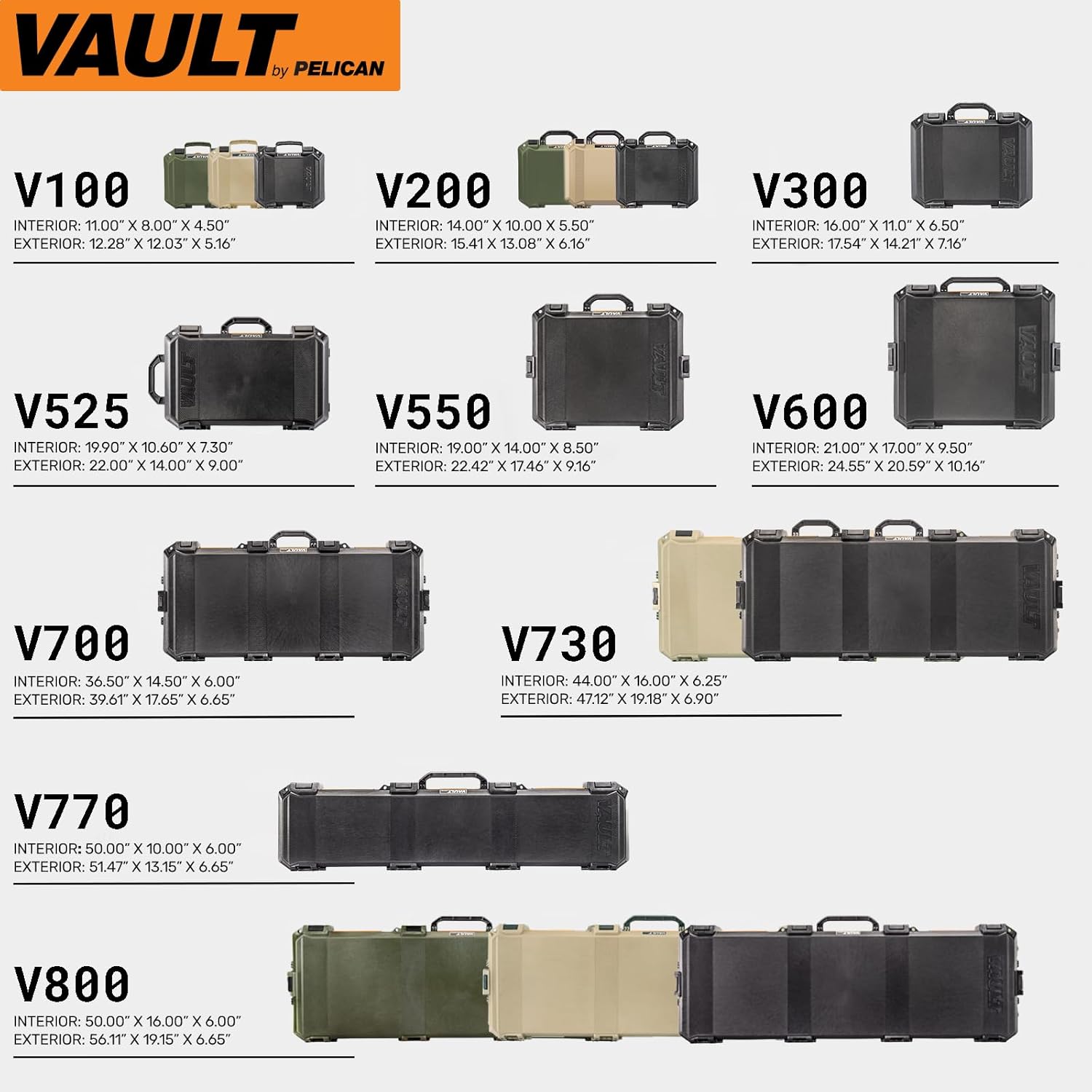 Pelican Vault Long Cases - Hard Case For Camera, Rifle, Gear, Equipment - Image 9