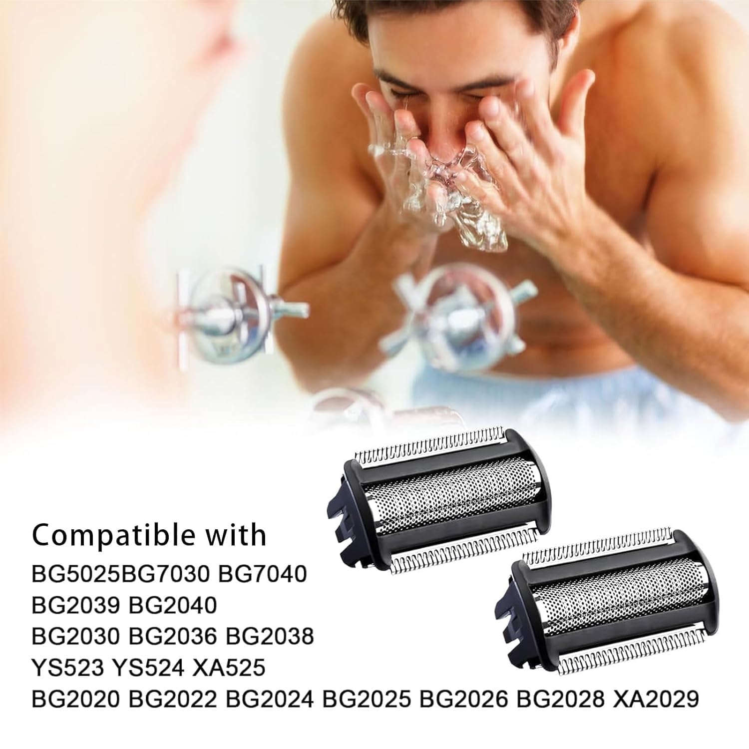 BG2000 Replacement Heads Compatible with Philips Bodygroom, Remplacement Heads for Philips Norelco Body Groomer Replacement Heads for Series 7000(BG204x), Series 3000 (BG203x), Series 3000(BG202x) - Image 2