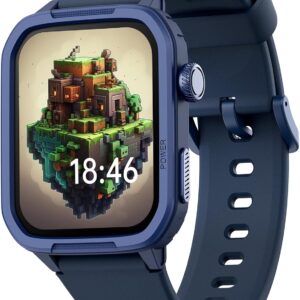 Smart Watch for Kids, Kids Fitness Tracker Smartwatch for Boys Girls Teens Gifts, Sleep Monitor Step Counter Pedometer Stopwatch Alarm Clock DIY Watch Face Touch Screen