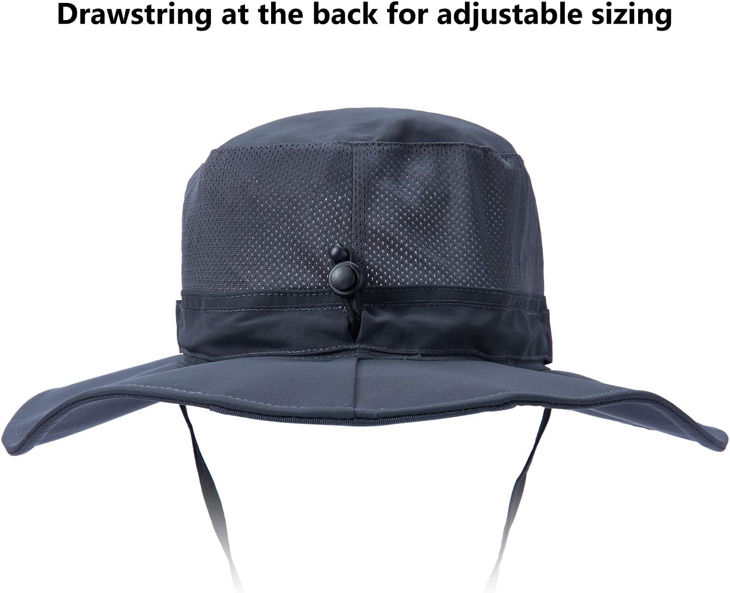 BASSDASH UPF 50+ Sun Fishing Hat Water Resistant with Detachable Neck Flap - Image 3