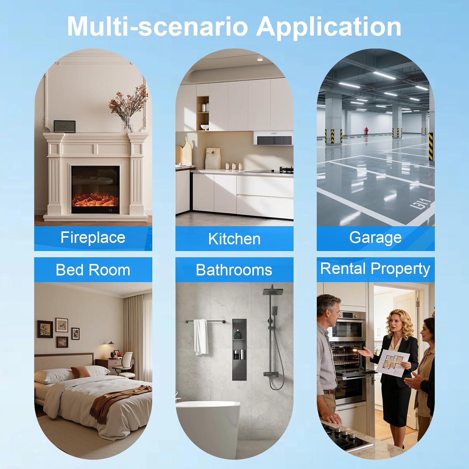 2 Pack Carbon Monoxide Detector Portable CO Detector Battery Powered (Not Included) Test-Mute Button Mini CO Alarm Detector with Digital LCD Display Sound and Light Warning for Travel Kitchen Bedroom - Image 7