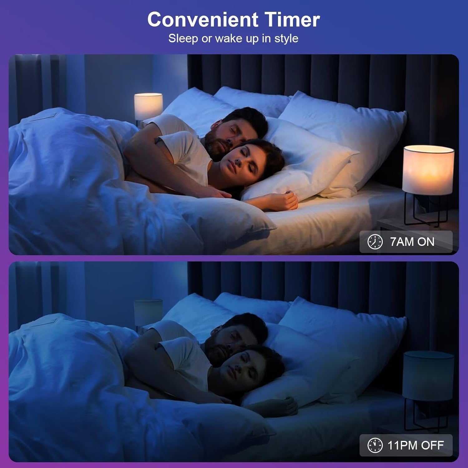 FRIDEKO HOME LED Smart Light Bulbs - Wi-Fi & Bluetooth Light Bulbs, Color Changing Light Bulb Compatible with Alexa and Google Assistant, A19 E26 RGBTW Light Bulb, 800LM (4 Pack) - Image 4