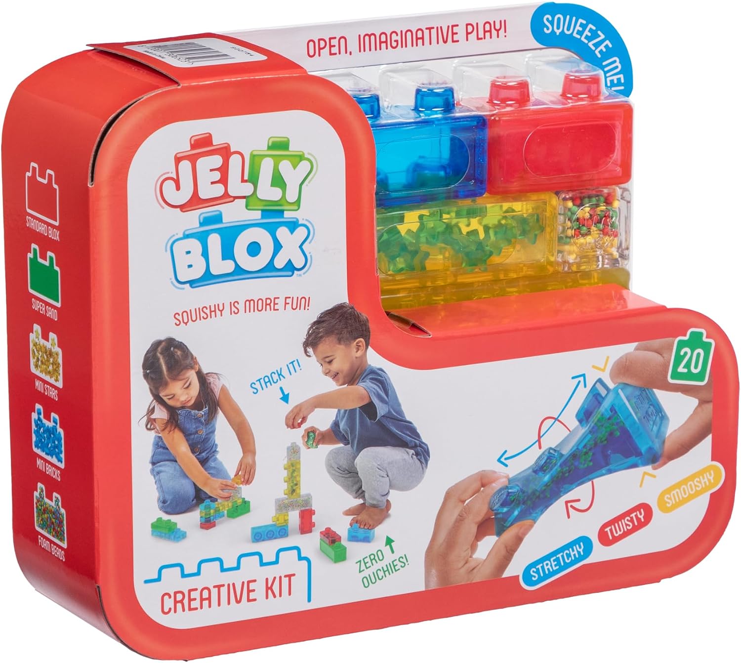 Goliath Jelly Blox Creative Kit | Includes 20 Blocks | Toddler & Preschool Building Blocks Kids Can Squeeze, Stretch, Squish | MESH ACCREDITED | Safety Tested & Ouch-Free | Sensory Play Toy Ages 2+ - Image 8