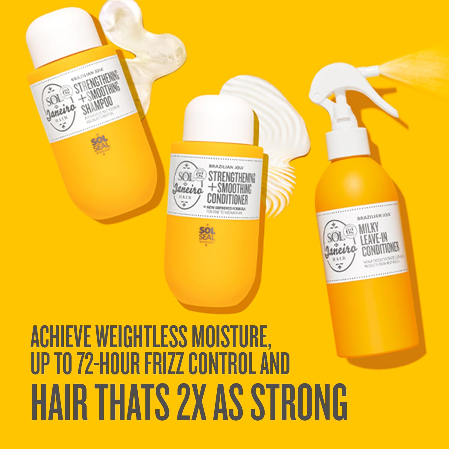 Sol de Janeiro Brazilian Milky Leave-In Conditioner | Fights Frizz | Detangles | Heat Protection Spray For Hair - Image 3