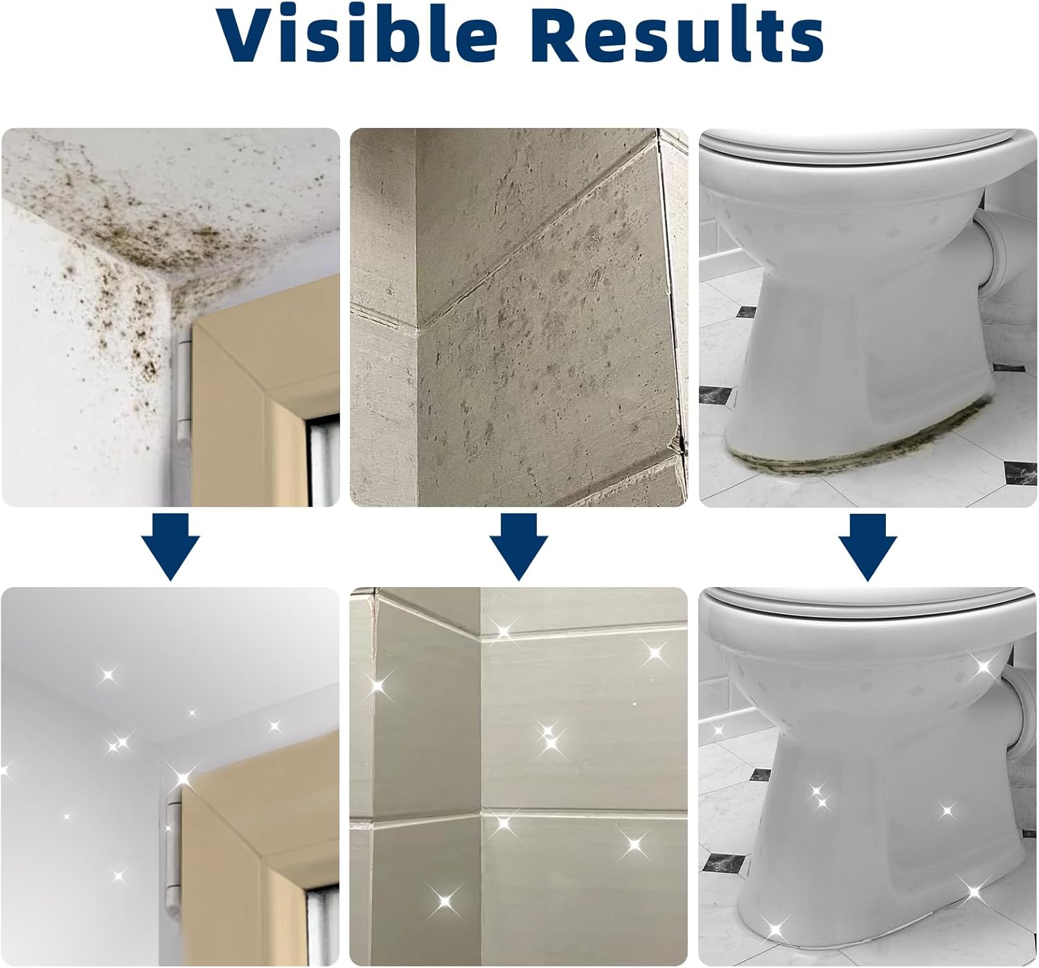 Jocecury 500ML Foaming Stain Remover Spray, Multi-Purpose Foam Cleaner for Bathroom, Kitchen & Hard Surfaces,Deep Penetrating Grout & Glass Stains Instantly - Image 5