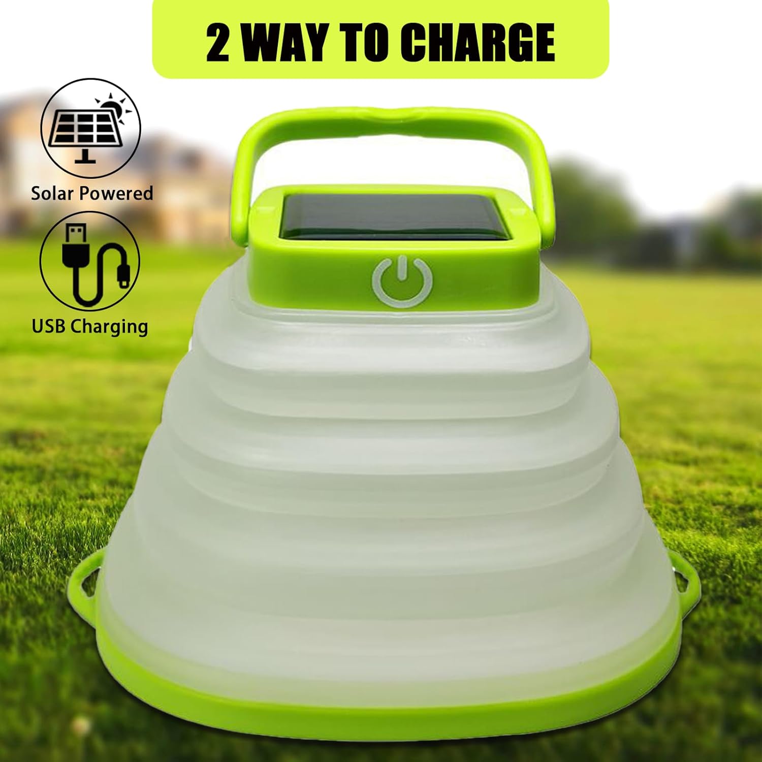 Solar Camping Lanterns-Collapsible Camping Essentials,IP65 Solar Lights Outdoor Waterproof,USB Portable Camping Hanging Lamp for Backpacking Gear,Emergency,Tent,Travel,Hiking - Image 3