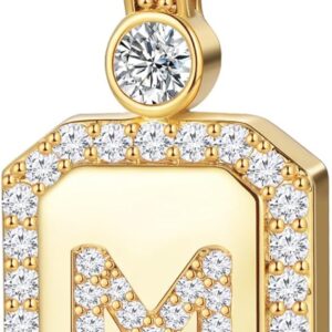 Gold Initial Necklaces for Women, Gifts for Her Birthday Gifts Women Anniversary for Wife Birthday Gift ideas, 24K Gold Filled Gold Letter Necklace for Women’s Jewelry Gifts with Rope Chain