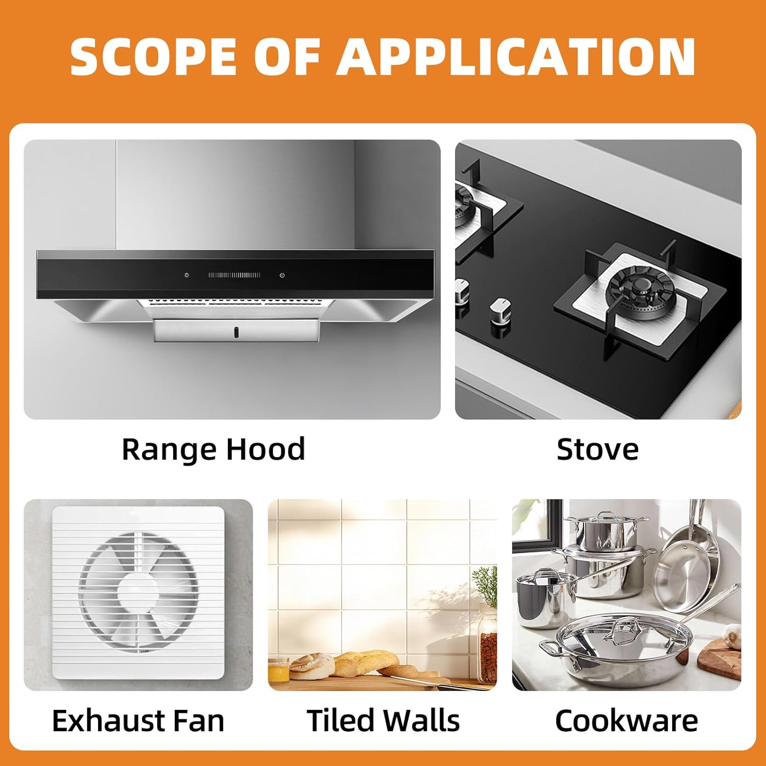 Jocecury 500ML Kitchen Foam Cleaner, Multipurpose Grease Cleaner Spray for Pots, Pans, Surfaces & Appliances with Dual-Spray nozzle,No-rinse Formula - Image 6