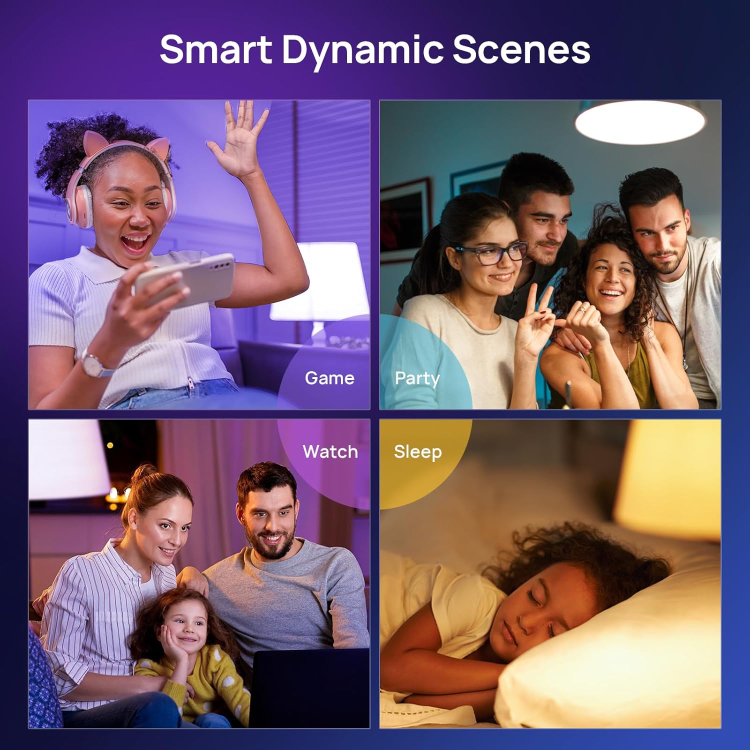 Consciot Smart Light Bulbs, WiFi LED Light Bulb That Works with Alexa & Google Home, Music Sync, Color Changing Light Bulb, A19 E26 2.4Ghz WiFi Light Bulbs 60 watt Equivalent, 800lm Dimmable 2 Pack - Image 3