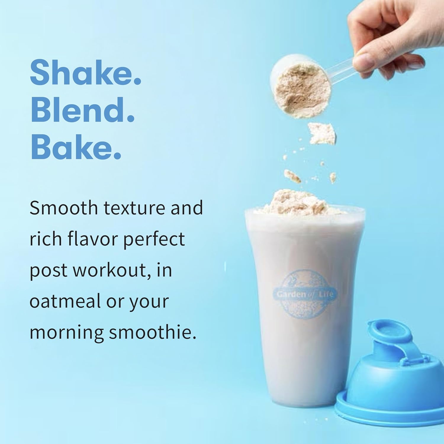 Garden of Life Protein Powder, Vegan Protein Powder, BCAA, Probiotics & Digestive Enzymes, Gluten & Lactose Free, Vanilla, 1.5 LB - Image 5