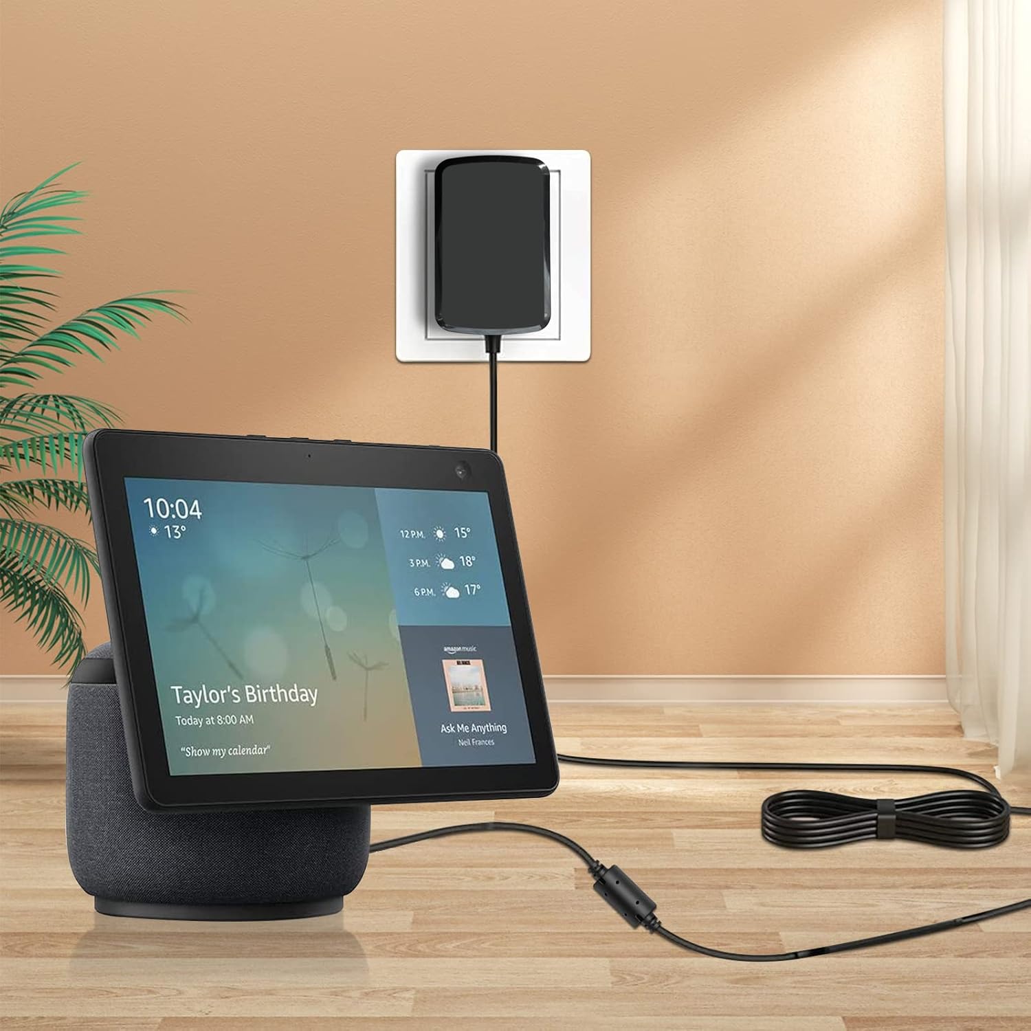 30W Power Adapter Cord for Amazon Alexa Echo (4th Gen), Echo (3rd Gen), Echo Show 15, Echo Show 10 (3rd Gen), Echo Show (2nd Gen), Echo Show 8, and Echo Plus (2nd Gen) - Image 4