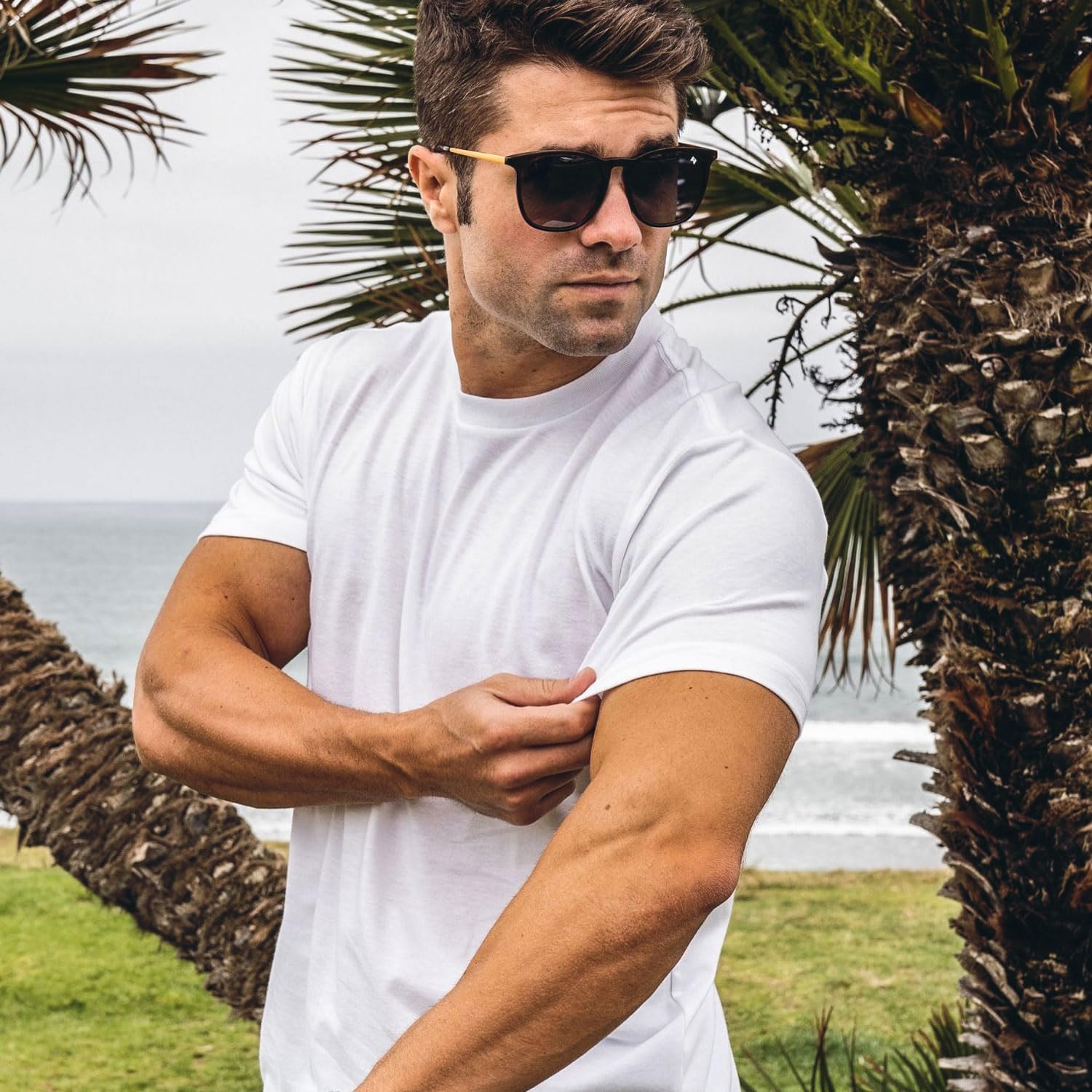 Fresh Clean Threads Men's Crew Neck T-Shirts – Short Sleeve, Fitted Style, Soft Cotton-Poly Blend, Tag-Free Comfort - Image 3