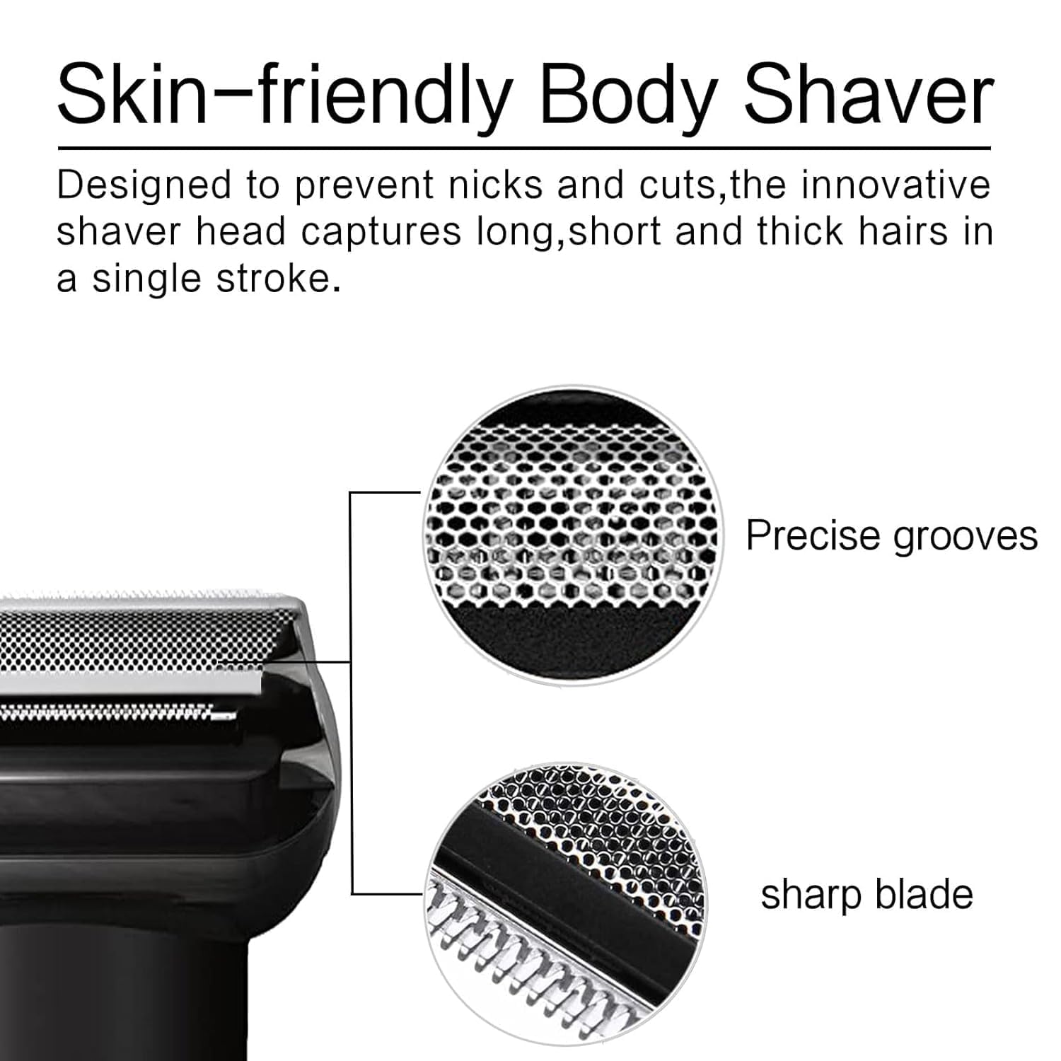 BG2000 Replacement Heads Compatible with Philips Bodygroom, Remplacement Heads for Philips Norelco Body Groomer Replacement Heads for Series 7000(BG204x), Series 3000 (BG203x), Series 3000(BG202x) - Image 3