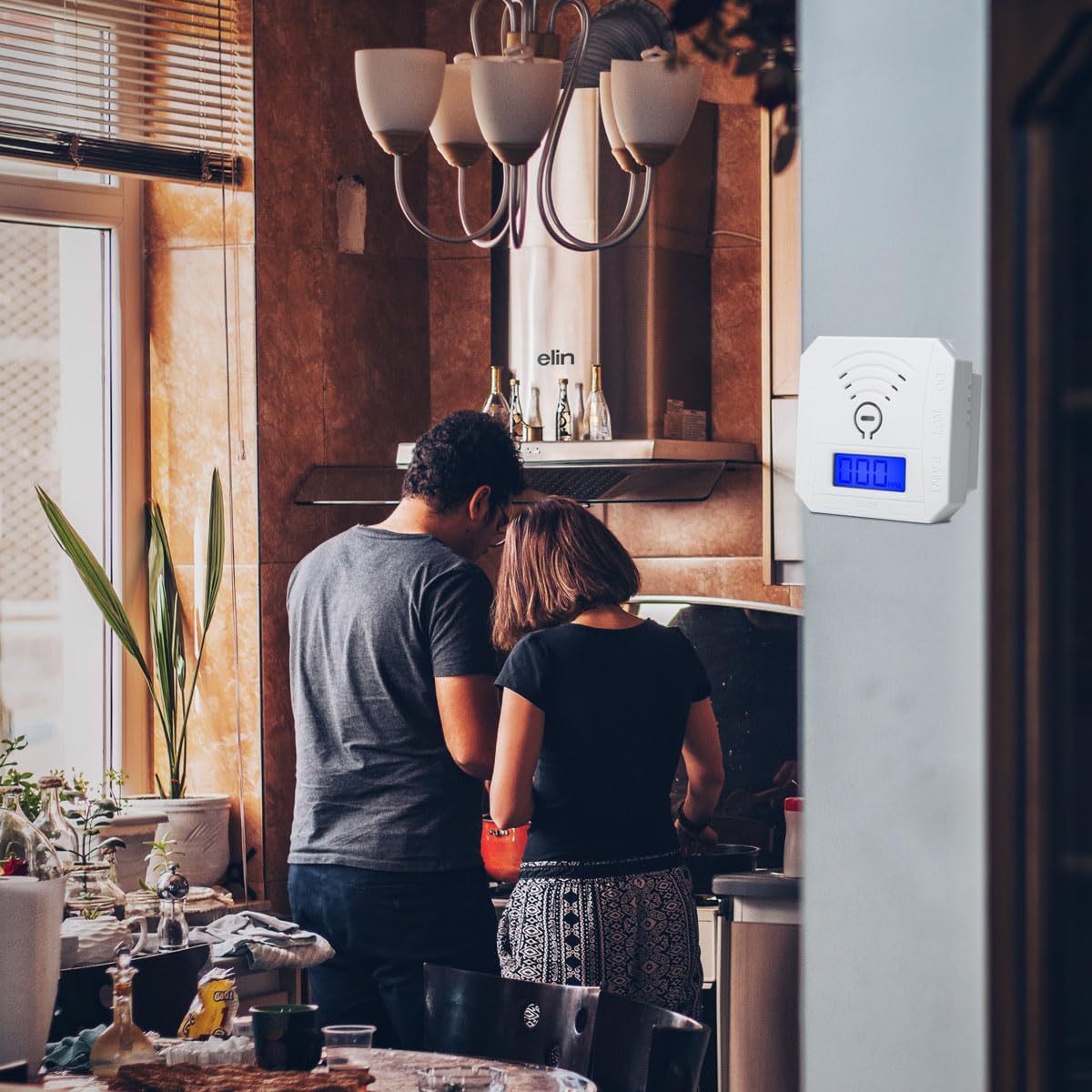 COOKSS Carbon Monoxide Detector 2 Pack,CO Gas Monitor Alarm with LCD Digital Display and Sound Warning,Battery Powered High Accuracy CO Alarm for Home,Office,Warehouse - Image 6