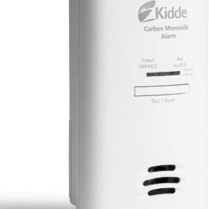 Kidde Carbon Monoxide Detector, Plug in Wall with AA Battery Backup, Test-Hush Button