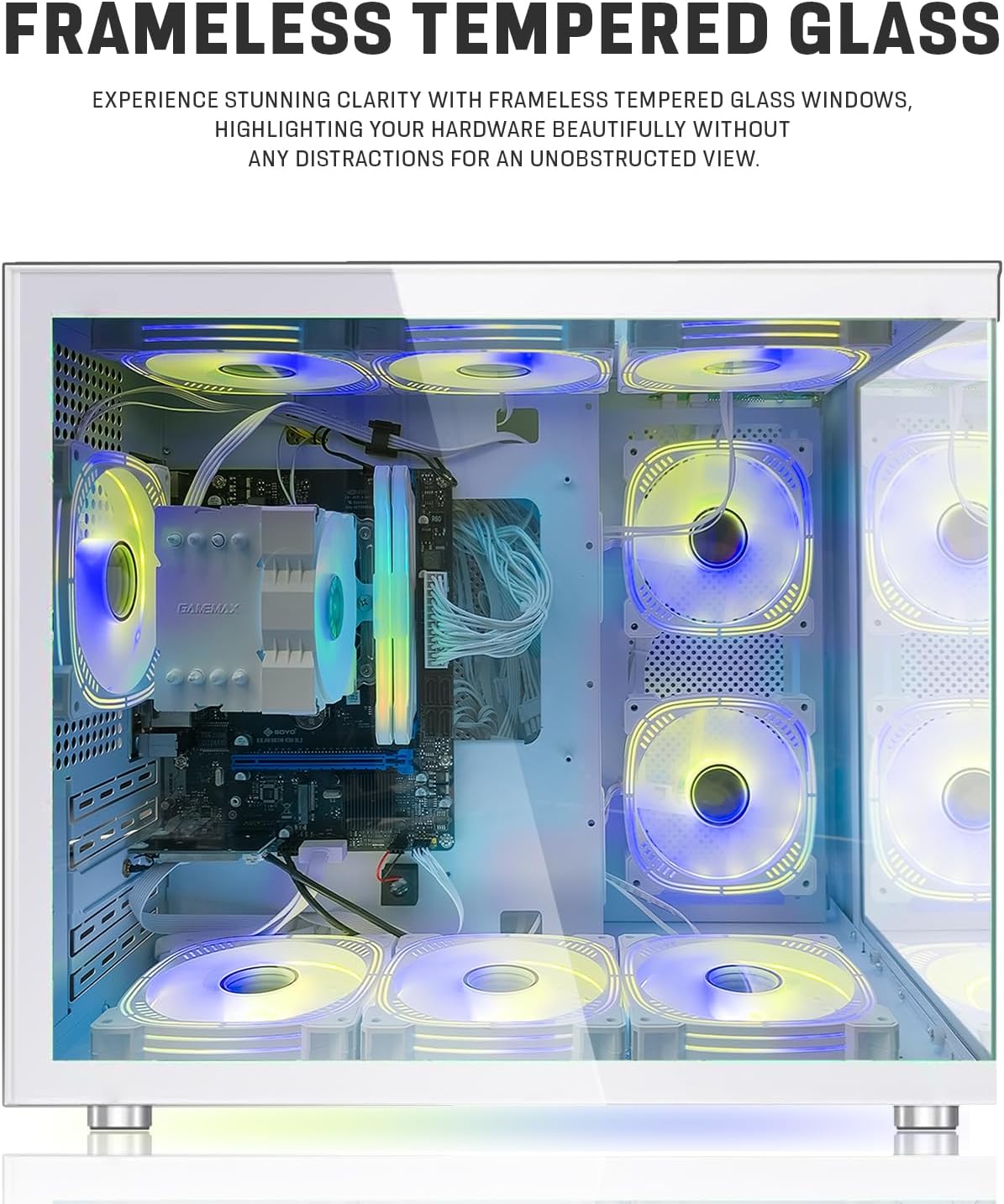 MTG Khuno Gaming Tower PC- Intel Core i5-8th Gen, GTX 1660S 6GB 192bits, 16GB ARGB Ram, 256GB Nvme, 27 Inch Curve Monitor, Gaming Kit Combo, Webcam, Win 11 Home - Image 3