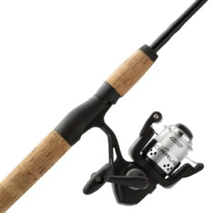 Shakespeare Cirrus 6’6″ Spinning Fishing Rod and Reel Combo, 2-Piece Graphite Rod Blank, Size 30 Spinning Reel, Pre-Spooled with Monofilament Fishing Line