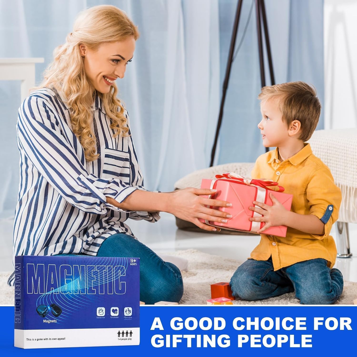 Magnetic Chess Set with 32 Travel-Stones, 3 String & Portable Storage Bag, Strategy Board Game for Family Game Night, Indoor Outdoor Use for Kids Adults - Image 7