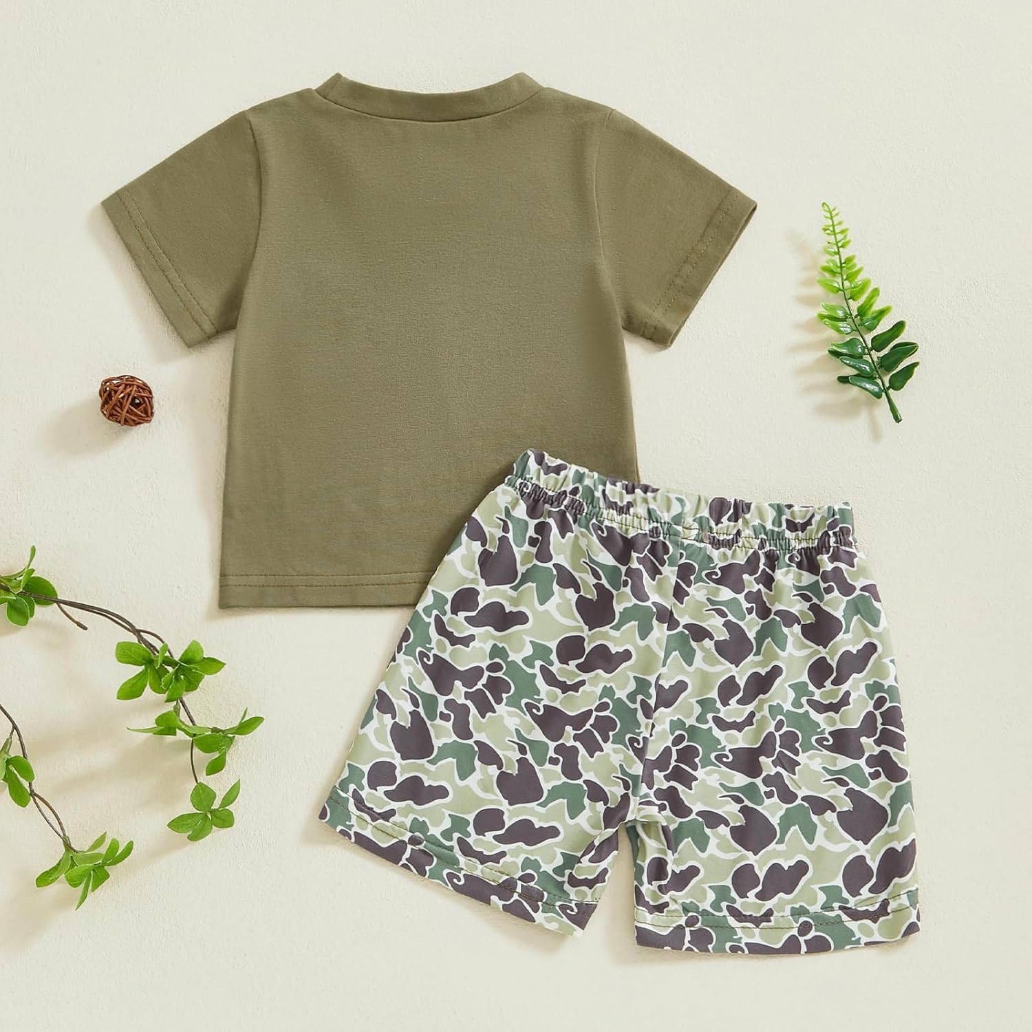 Toddler Baby Boy Summer Clothes Retro Camo Hunting Shirts T-Shirt + Camouflage Shorts Set 6 12 18 24 Months 2T 3T - Image 7