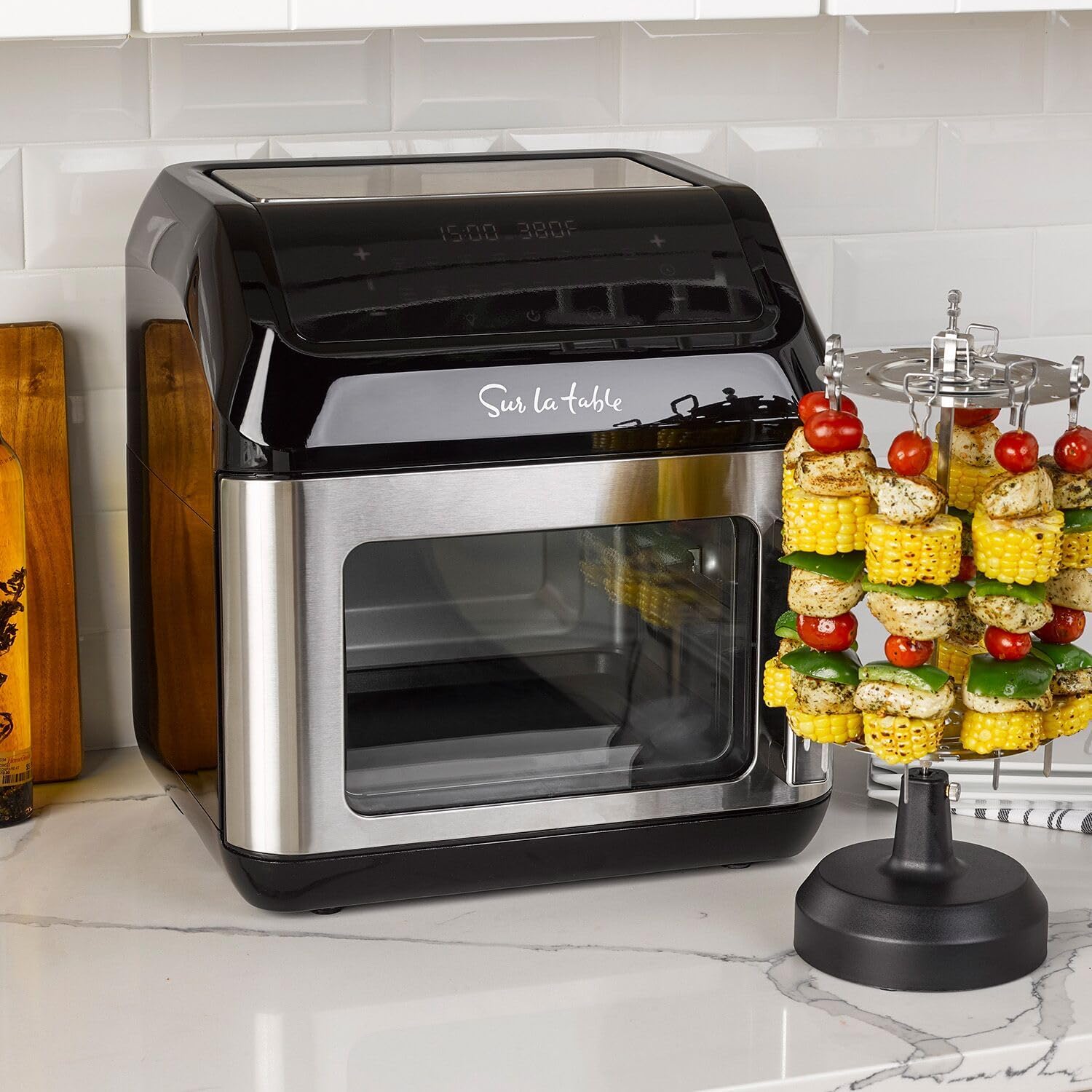 Sur La Table Left Hinge Multi-Function Air Fryer, 13 qt, Black - Image 2