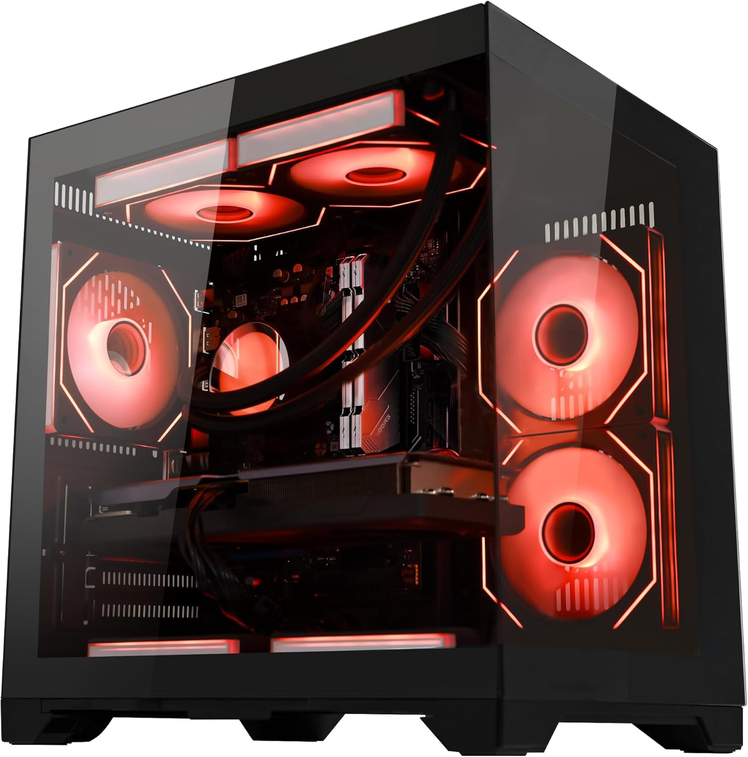 RTX 5070 12GB Gaming PC Desktop - AMD Ryzen 7 5700X 3.4 GHz, 32GB DDR4 RAM, 1TB PCIe SSD, WiFi + BT, Windows 11 -RGB Prebuilt Computer-Black - Image 8