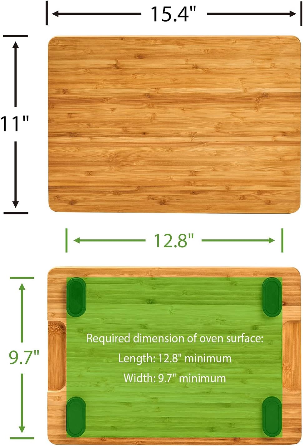 Umilife Cutting Board Compatible with TOA-70/TOA-65/TOA-60 Series Air Fryer (Oven Excluded), Accessories for Convection Toaster Oven, Creates Storage Space, Protects Cabinet Cupboard - Image 6