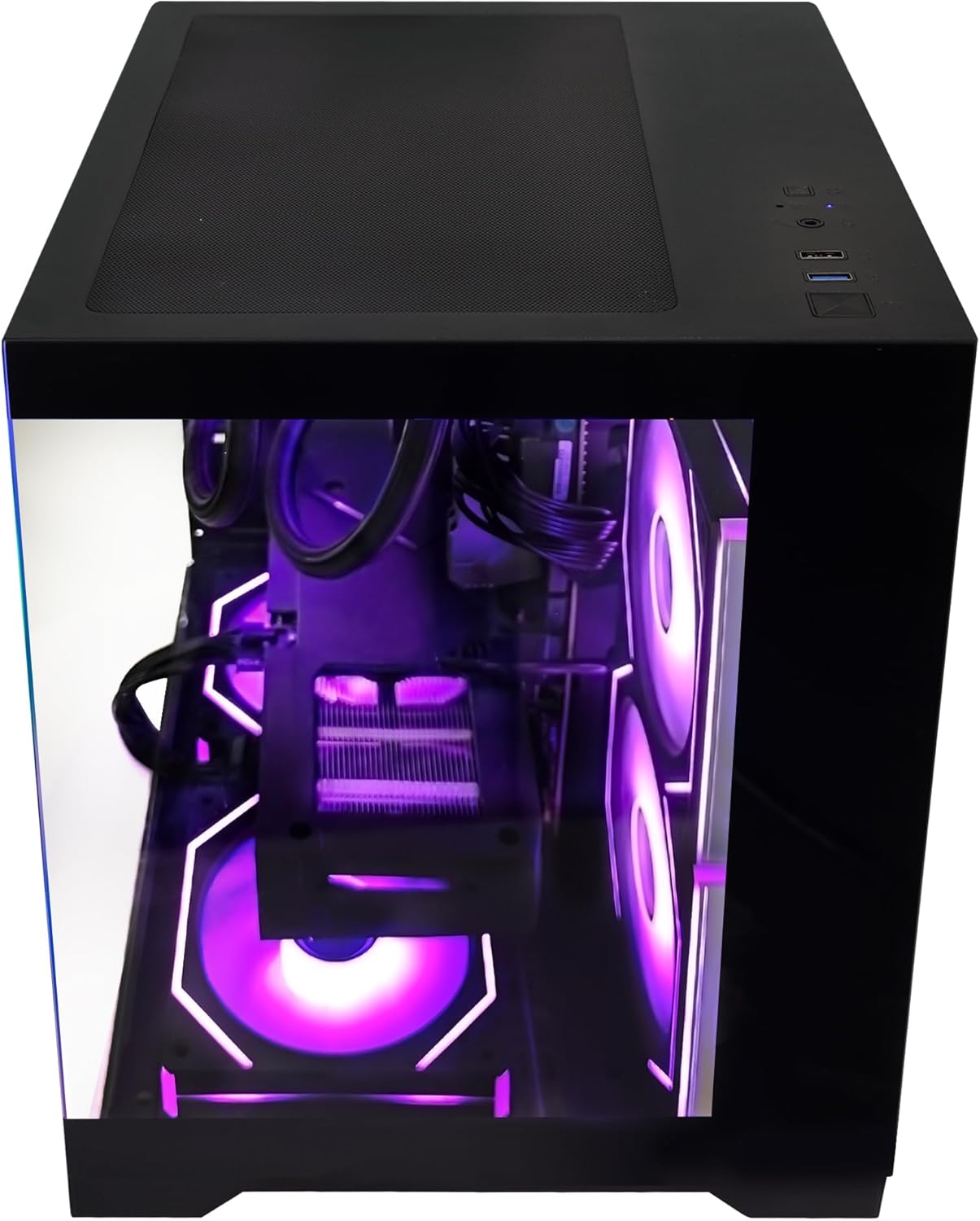 RTX 5070 12GB Gaming PC Desktop - AMD Ryzen 7 5700X 3.4 GHz, 32GB DDR4 RAM, 1TB PCIe SSD, WiFi + BT, Windows 11 -RGB Prebuilt Computer-Black - Image 7