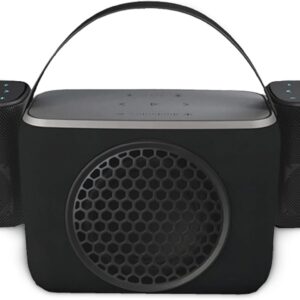 Rocksteady Stadium 2: Four Speakers and One Subwoofer Bundle – Immersive, connectible, and up to 150 ft of Range. Up to 30 Hours of Battery Life.