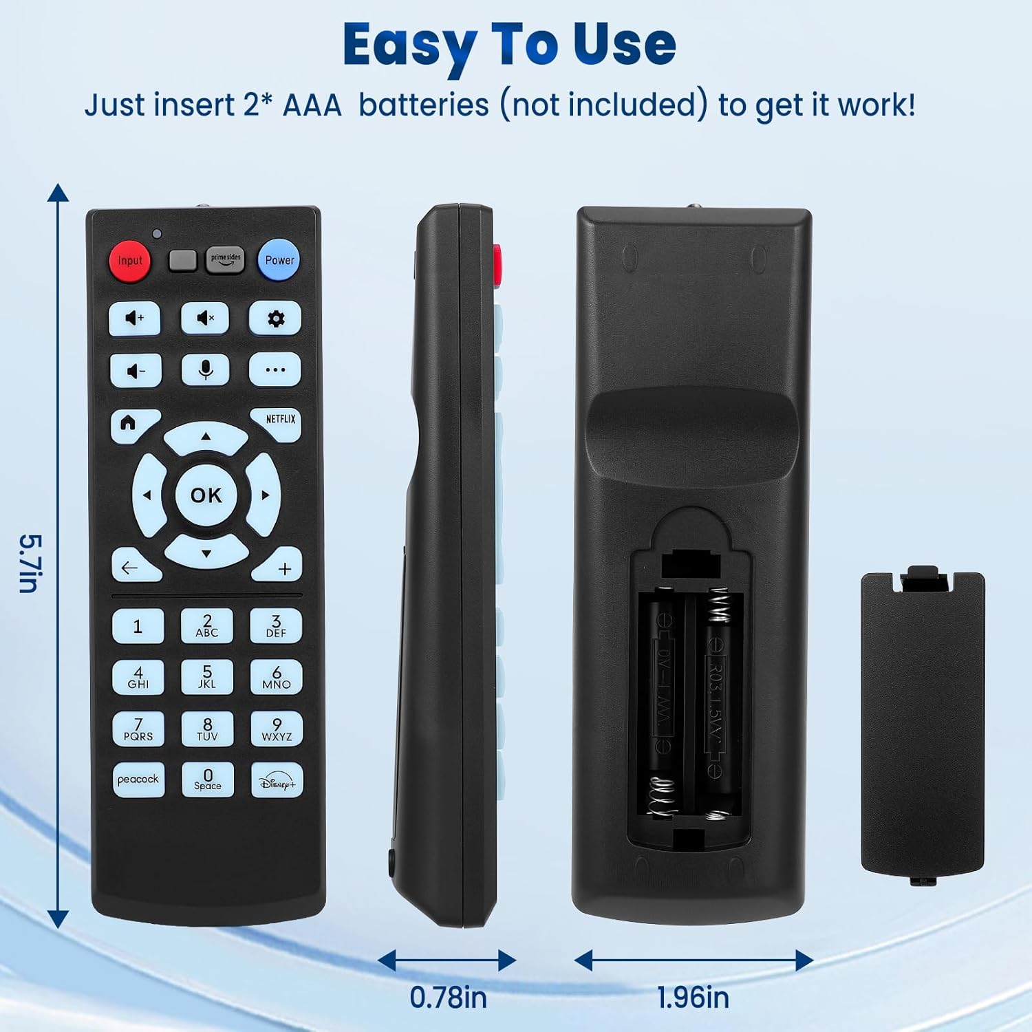 Remote Replacement for Pioneer/Element Xumo TV, Plug and Play Setup, Works with Xumo TVs, No Voice Control - Image 7