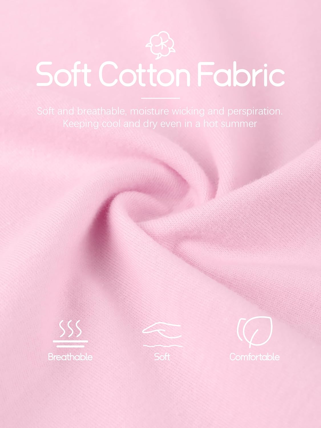 5 Pack Girls Shirts Short Sleeve Shirt for Girls Soft Cotton Tees Kids Tshirts Clothes Summer Tops T-Shirt - Image 2