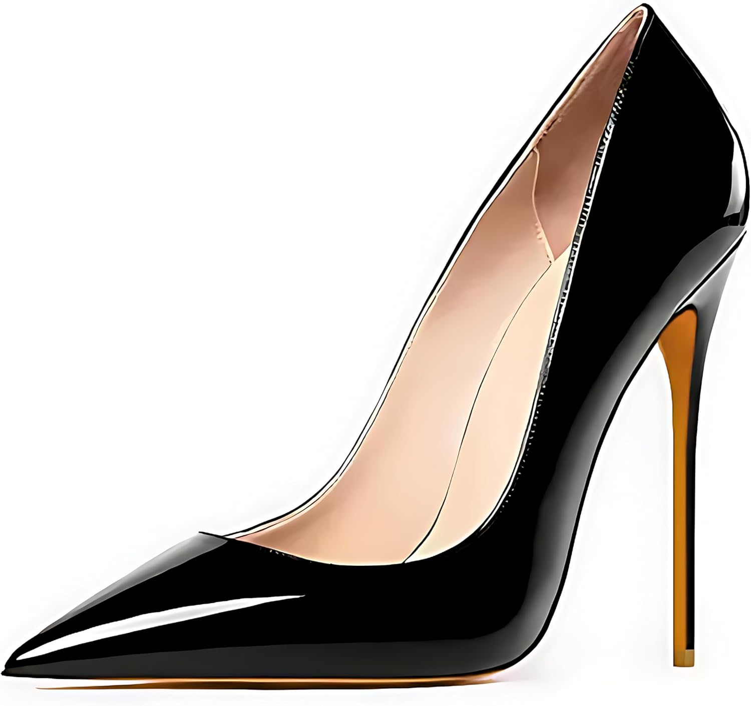 Women's Pointed Toe Shallow Stiletto Heels 4.7 Inch Pumps Wedding Party Banquet Shoes - Image 3