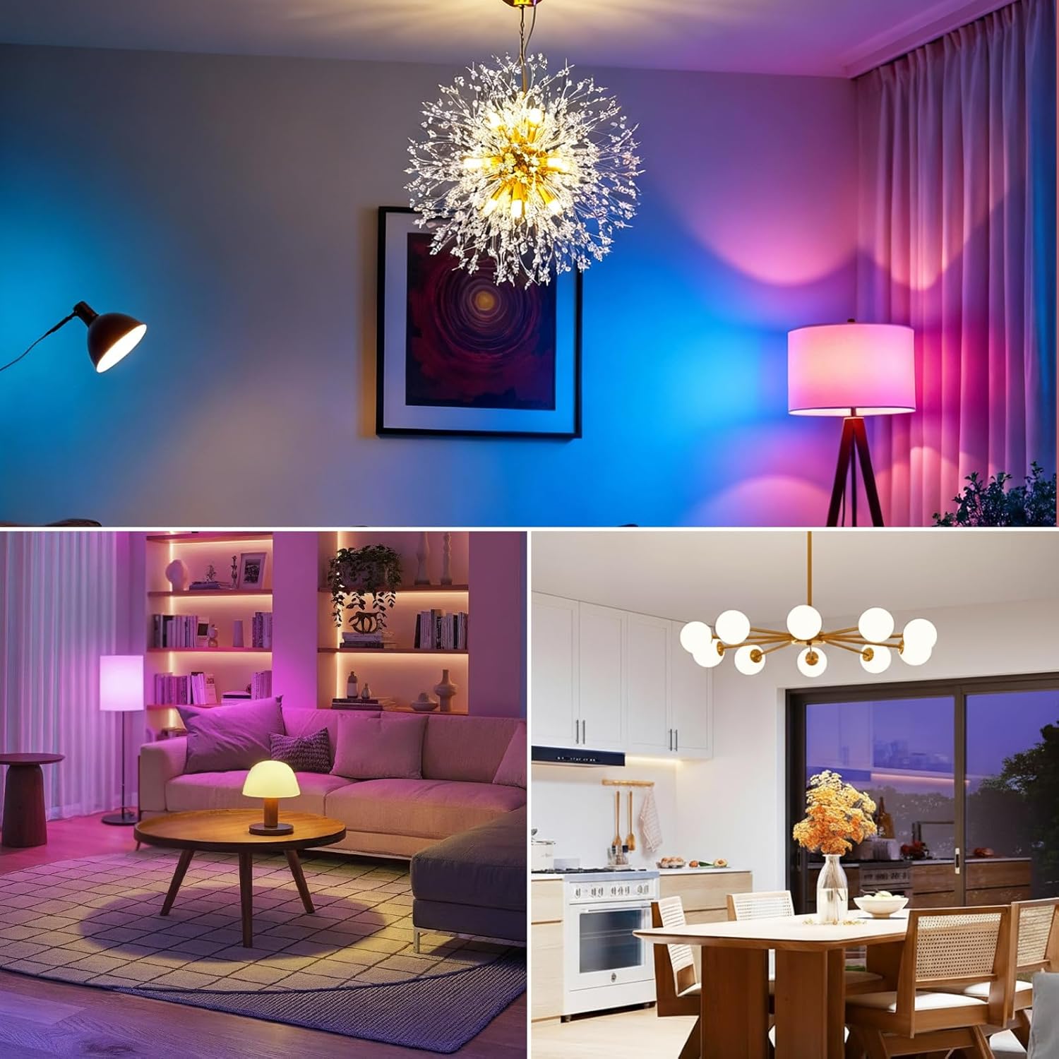 WiFi G9 Smart Bulb, RGBCW, Compatible with Alexa Google Home, Dimmable, Tunable White(2700k-6500k), 2.4GHZ WiFi Only, 3Pack - Image 3