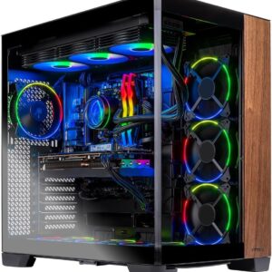 Skytech Gaming Prism 4 Desktop PC, Ryzen 9 9900X3D 4.4 GHz (5.5GHz), AMD RX 9070XT 16GB, X670 Board, 4TB Gen4 NVMe SSD, 64GB DDR5 RAM 6000 RGB, 1000W Gold PSU, 360mm ARGB AIO, Wi-Fi, Win 11