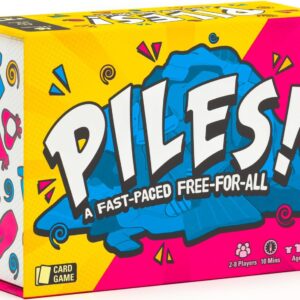 Piles – Card Games – Family Games – for Kids 8 and Up – for Adults – Family Game Night – Travel & Memory Game – Party Games – 10 Mins