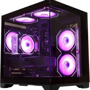 Ace Gaming PC Desktop- Intel Core i5 14400F 3.5 GHz 10-Core, GeForce RTX 5060 8GB, 32GB DDR4 RAM 3200MHz,1TB PCIe SSD, Wi-Fi & Bluetooth, Windows 11 -Prebuilt Tower Gamer Computer-Black