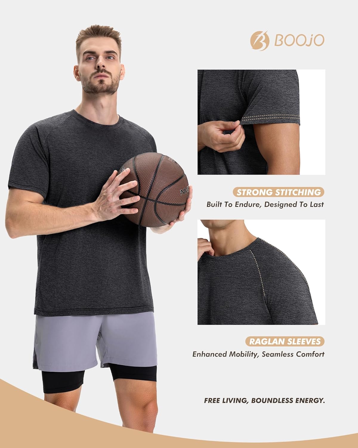 7 Pack Workout Shirts for Men - Quick Dry Moisture Wicking T-Shirts Short Sleeve Tees for Gym Running Athletic Sport - Image 4