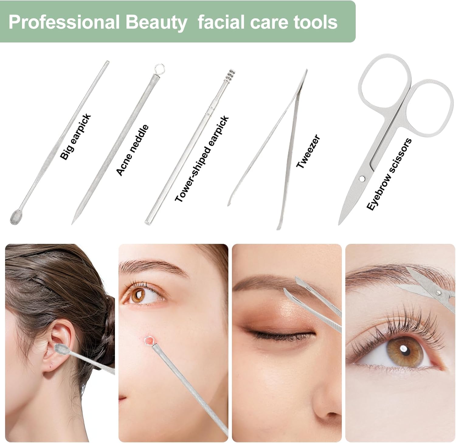 19 in 1 Manicure Set & Nail Clippers Kit, Professional Stainless Steel Grooming Kit for Women & Men, Complete Nail Care Tools with Travel Case, Ideal for Toenail, Pedicure, Home Use or Travel, Black - Image 2