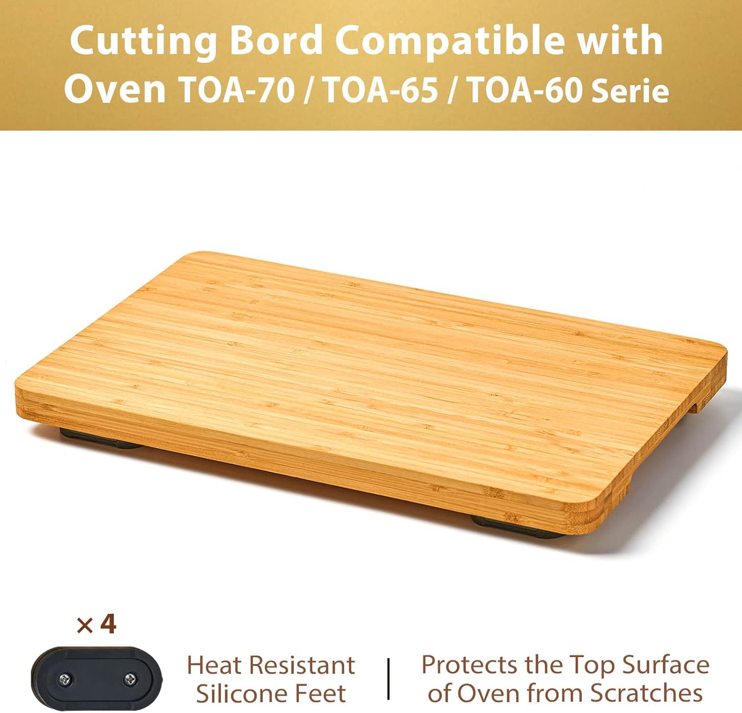 Umilife Cutting Board Compatible with TOA-70/TOA-65/TOA-60 Series Air Fryer (Oven Excluded), Accessories for Convection Toaster Oven, Creates Storage Space, Protects Cabinet Cupboard - Image 2